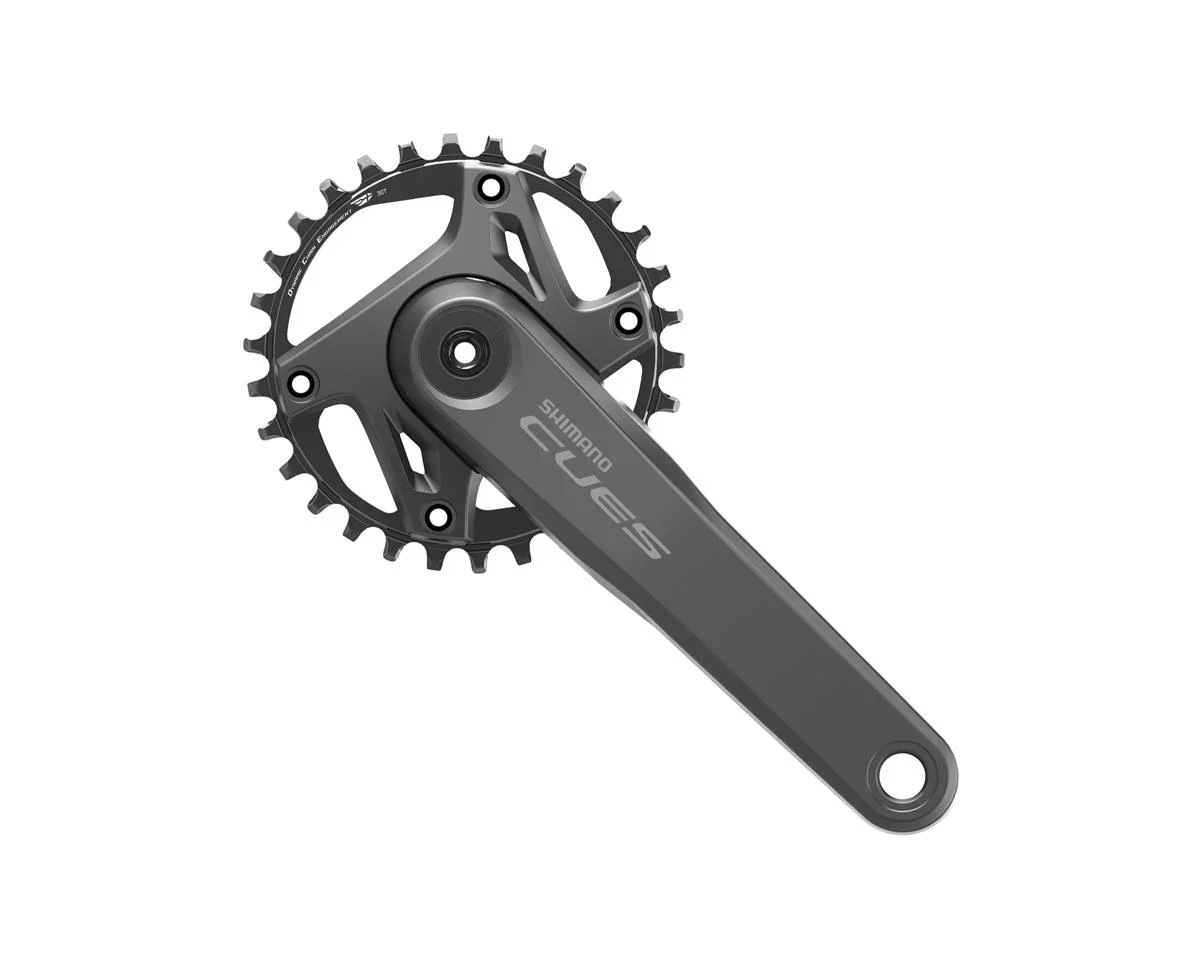 Shimano CUES FC-U6000-1 Crankset w/ Chainring (Black) (1 x 9/10/11 Speed) (165mm) (55mm Chainline) (30T) (Hollowtech II)